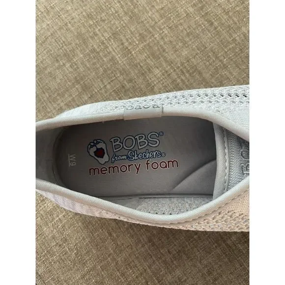 Bobs from Skechers Women Size 9 M Gray Fashion Sneakers Fabric 31896 Memory Foam - Picture 5 of 7